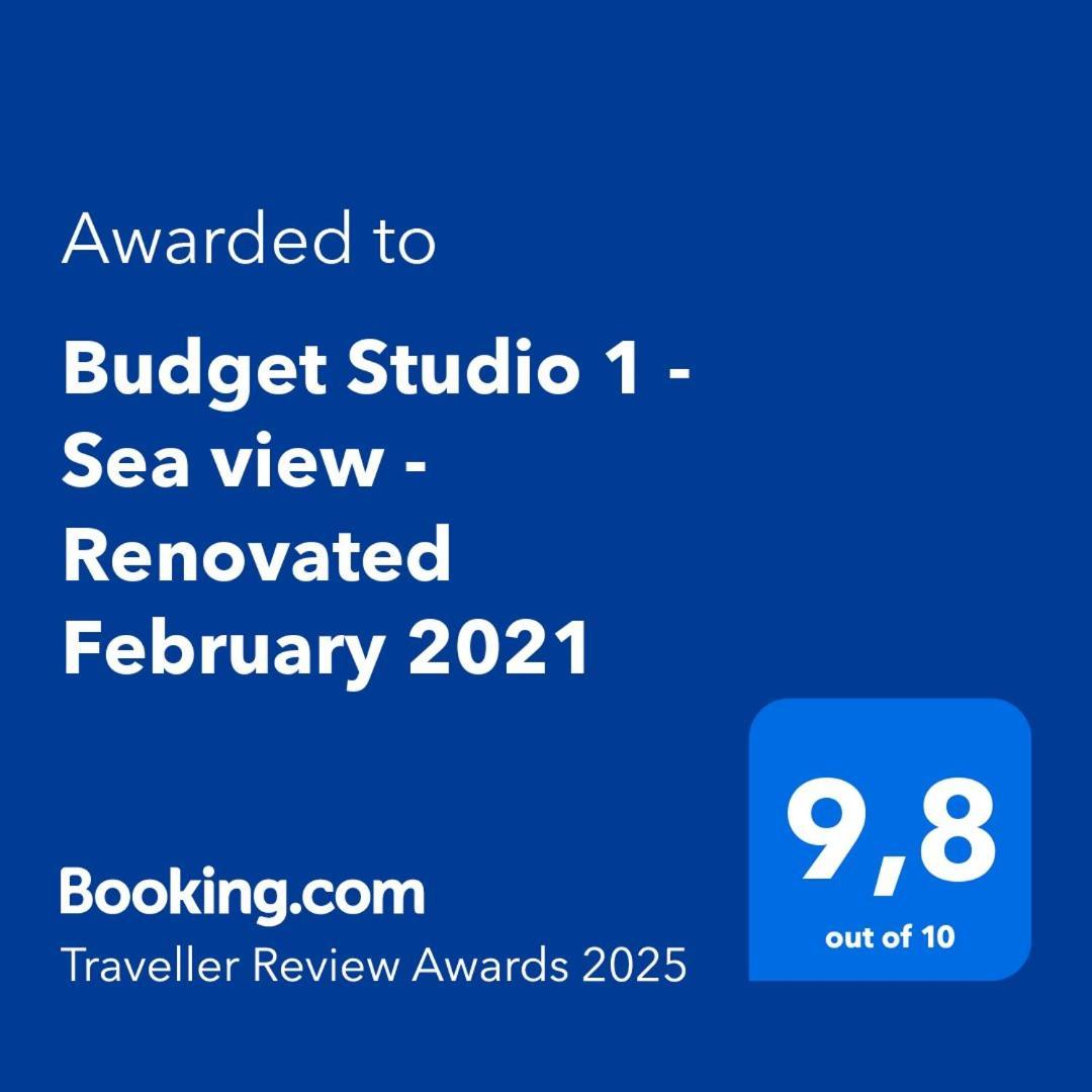 Budget Studio 1 - Sea View - Renovated February 2021 Хараки Экстерьер фото